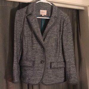 Ann Taylor LOFT Black And White tweed blazer